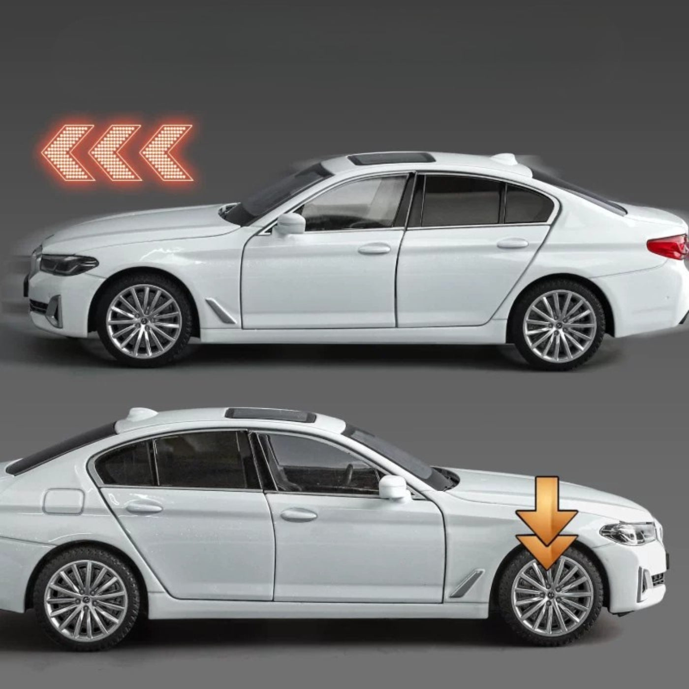 1:24 Genuine Authorized BMW 5 Series 530Li Diecast Model Car  With Custom License Plate