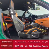 BMW Carbon Fiber Seat Side Panels – M2 M3 M4 (G87/G80/G82) Sport & Bucket Seat Trim