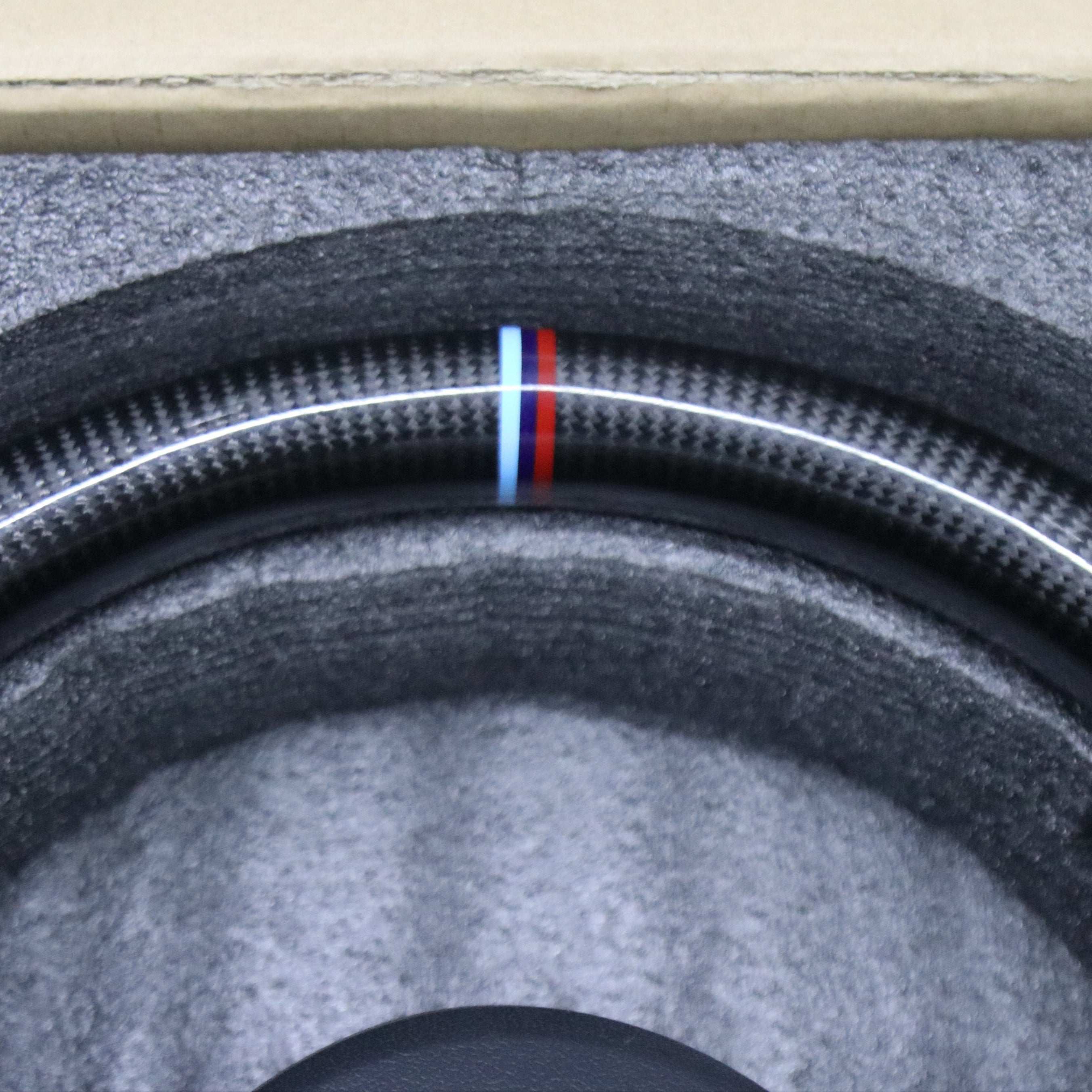 Alcantara with Carbon Fiber Steering Wheel for BMW F Series upper side