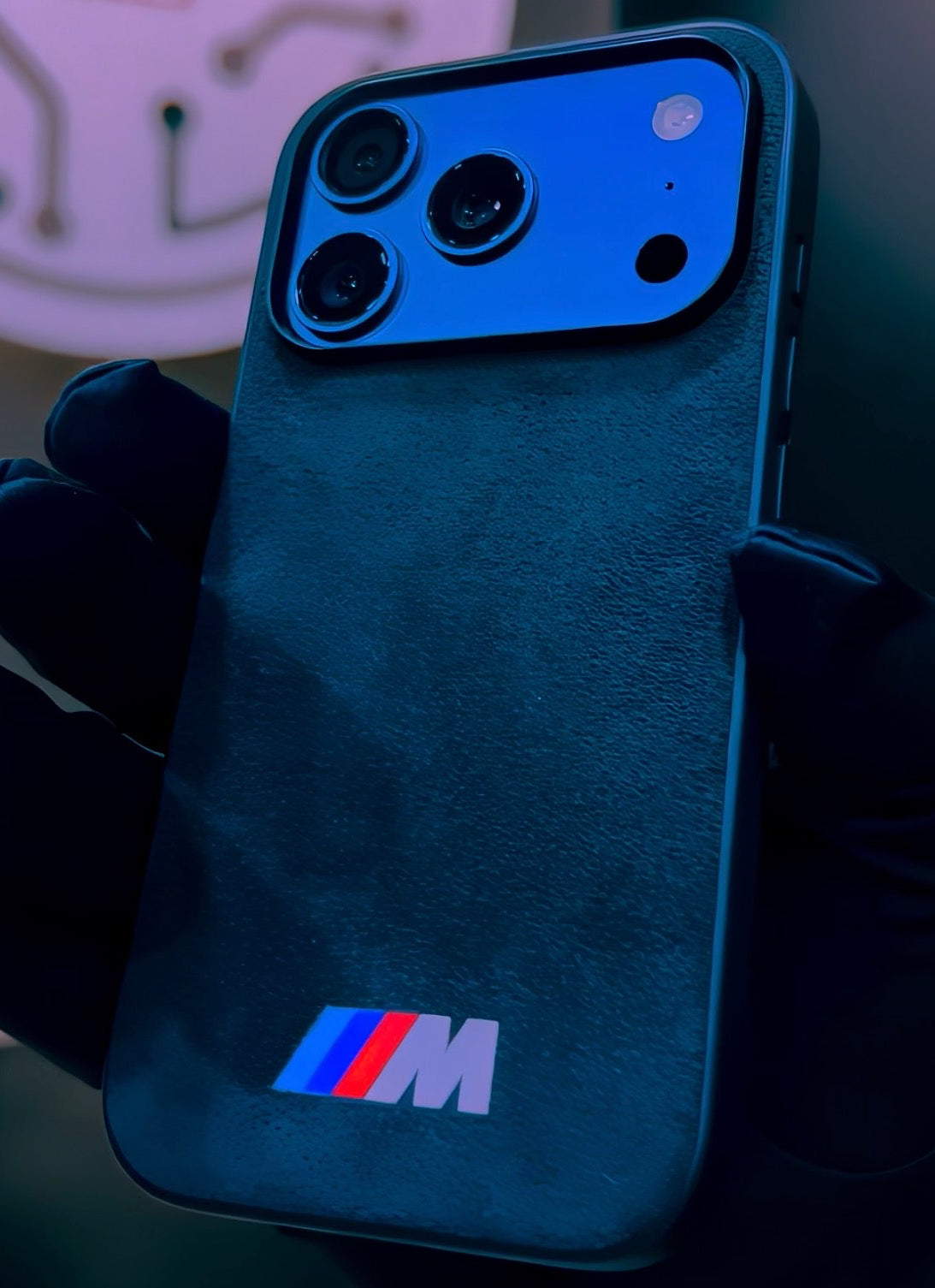 BMW M Alcantara Hoesje Voor iPhone Modellen