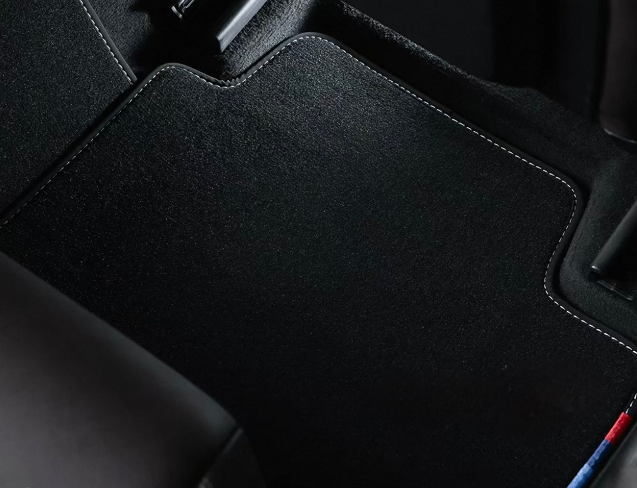 BMW Custom Fit Car Mat - Rear Footwell Installed View