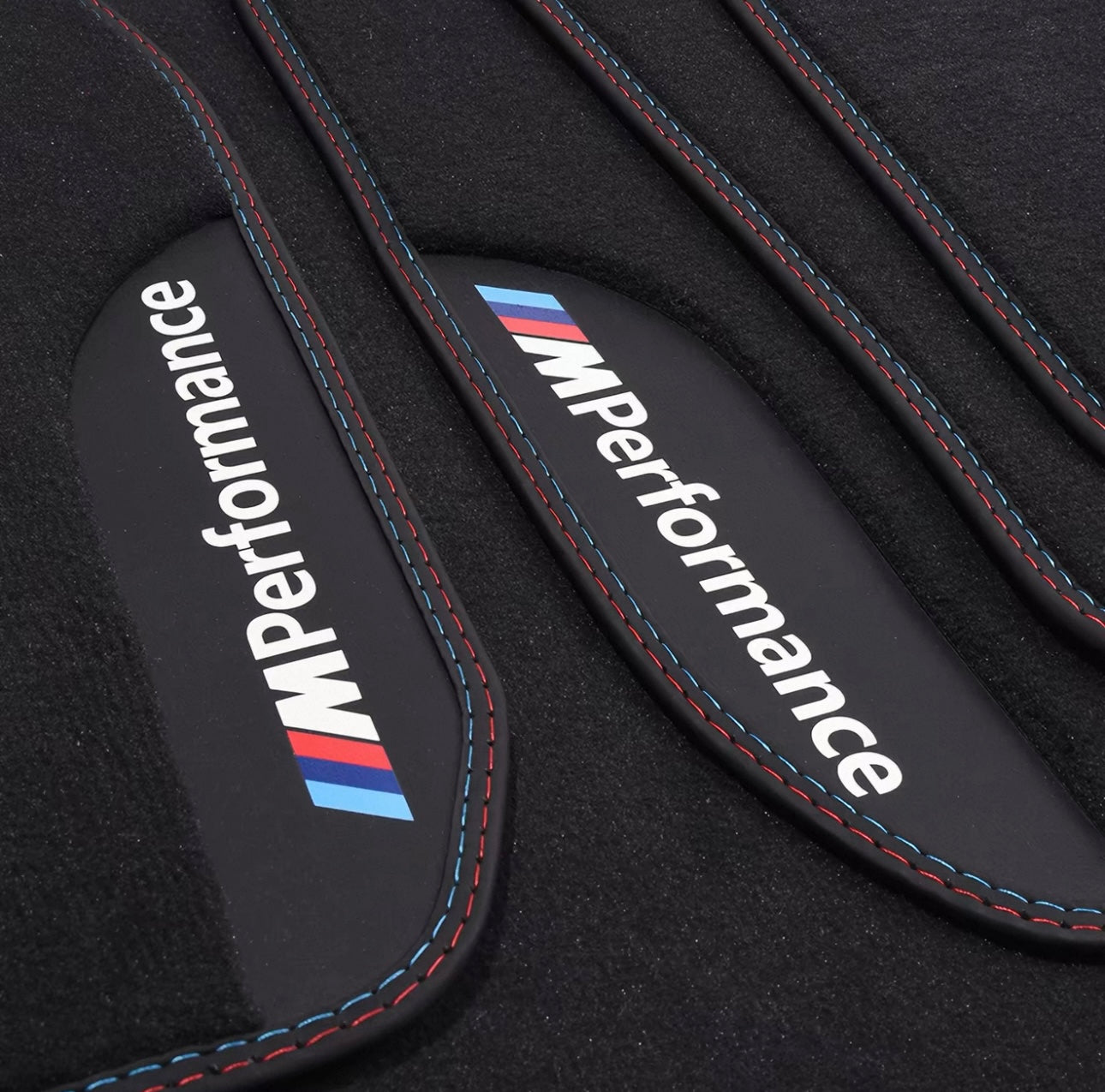 BMW Custom Fit Car Mats - M Performance Logo Close-Up Detail