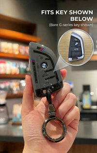 BMW M Performance Key Fob Case – Leather Cover with Keyring