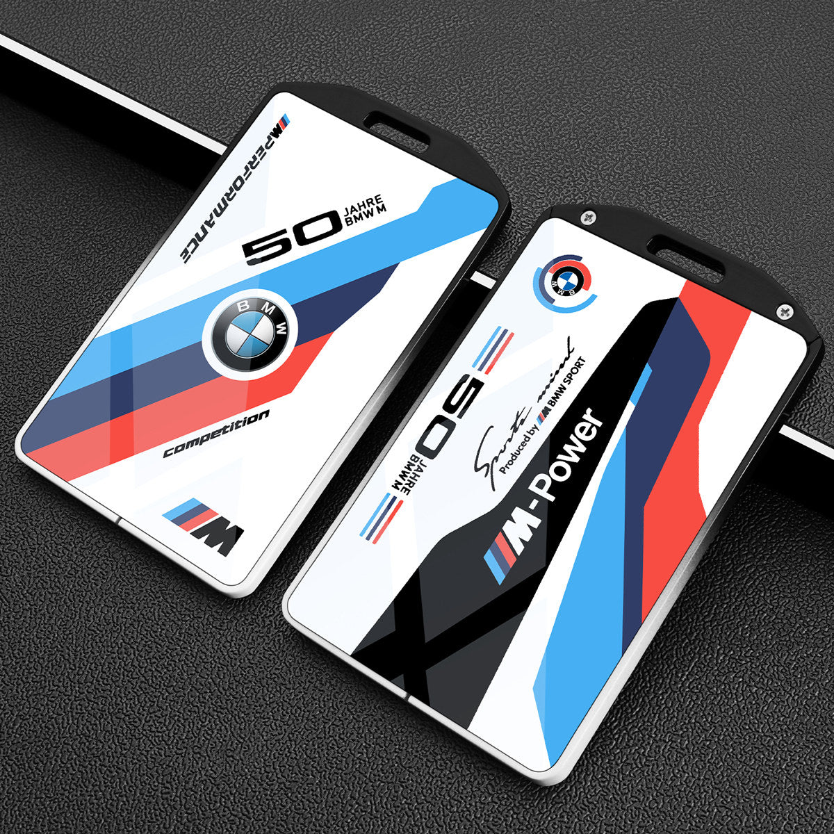 BMW Card Key Cover - Racing-Style Metal Card Holder