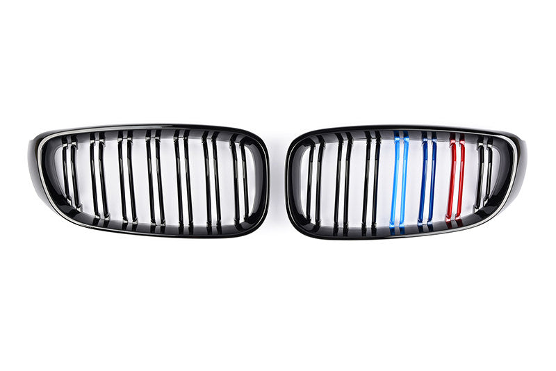 BMW Kidney Grille - Gloss Black Front Grille, F34 3GT (2012-23) - Double Line M-Color