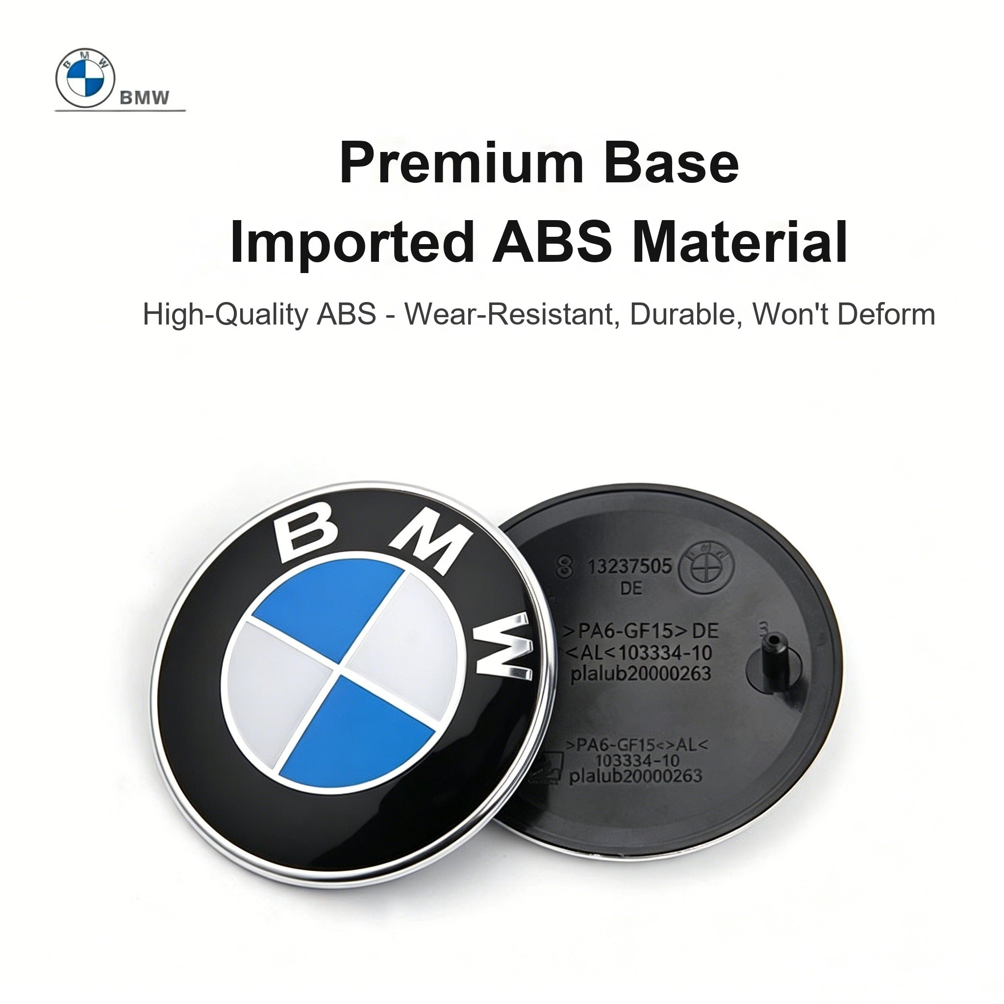 BMW badge premium ABS base material