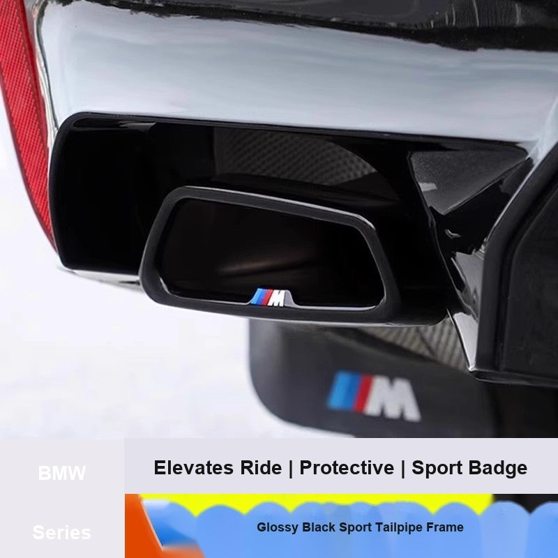 BMW Exhaust Tailpipe Cover - Matches Factory Edge Design, M Badge Detail