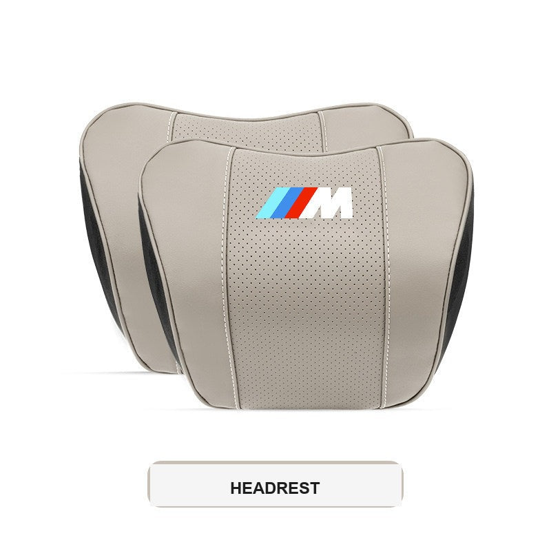 BMW M Sport Ergonomic Car Headrest & Lumbar Support Pillows (3, 4, 5 Series & X1-X7)