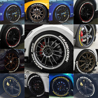 3D Tire Letter & Number Sticker Sheet – Raised PVC Alphabet Decals