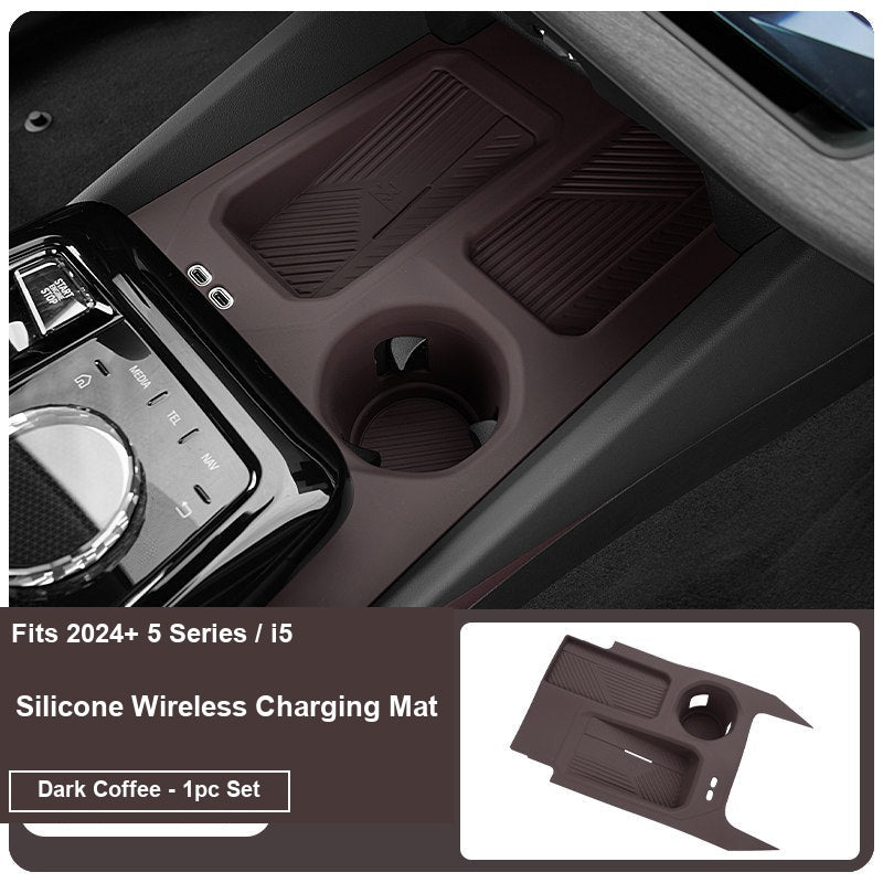 BMW 5 Series i5 wireless charging mat, Dark Coffee