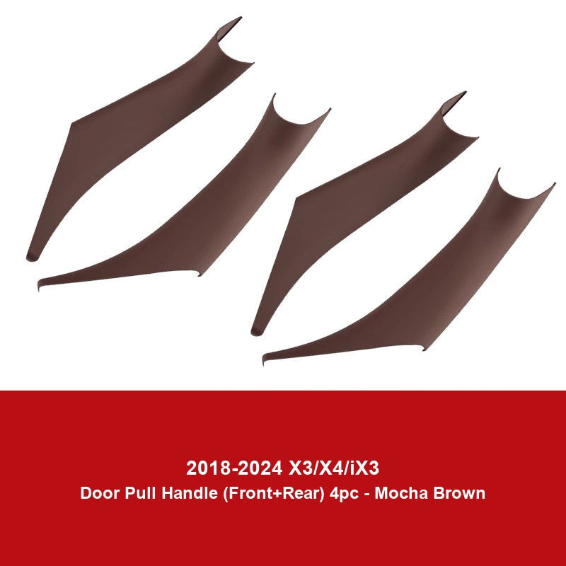 BMW door handle cover - 2018-2024 model X3ix3X4 [Mocha Brown with Door Pull Handles] has four front and rear doors
