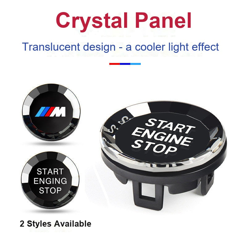 BMW crystal button panel - translucent design, two styles available