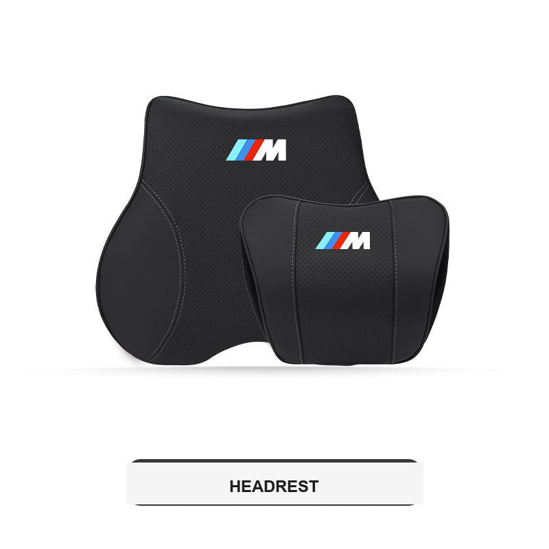 BMW M Sport Ergonomic Car Headrest & Lumbar Support Pillows (3, 4, 5 Series & X1-X7)