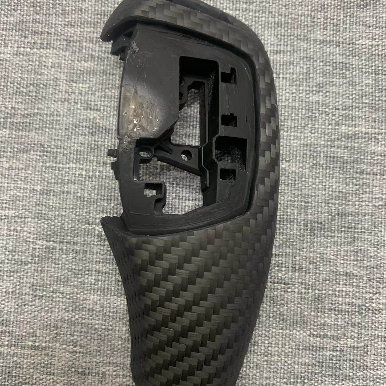 BMW F30/F35 gear shift trim, dry carbon finish