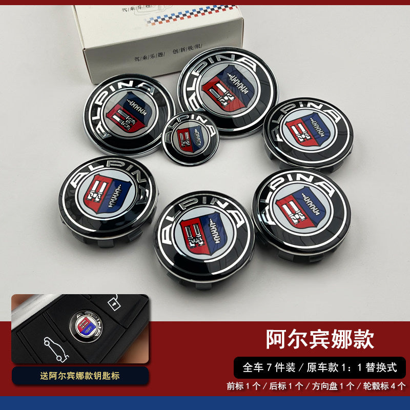Suitable for BMW logos 1 Series, 3 Series, 4 Series, 5 Series 7 X1X3X5X6 modified ALPINA logo