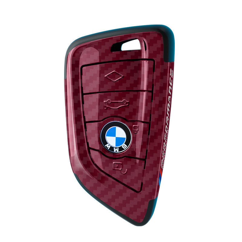 Suitable for BMW Key Cover 3 Series 5 Series X1X3X4X5X6 Blade 525530LI Carbon Fiber Key Bag Fringe