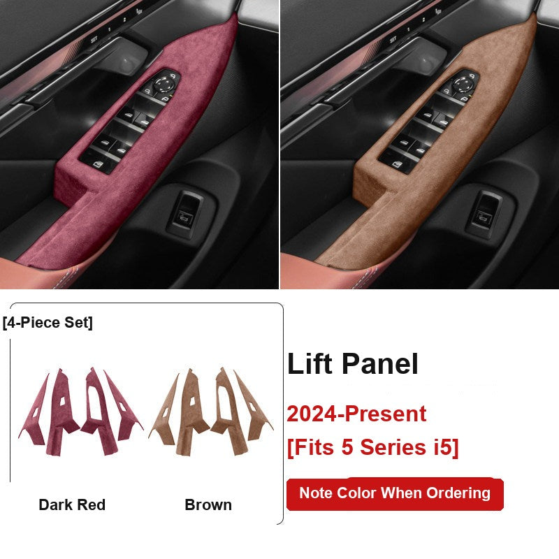 BMW 5 Series i5 lift panel dark red and brown