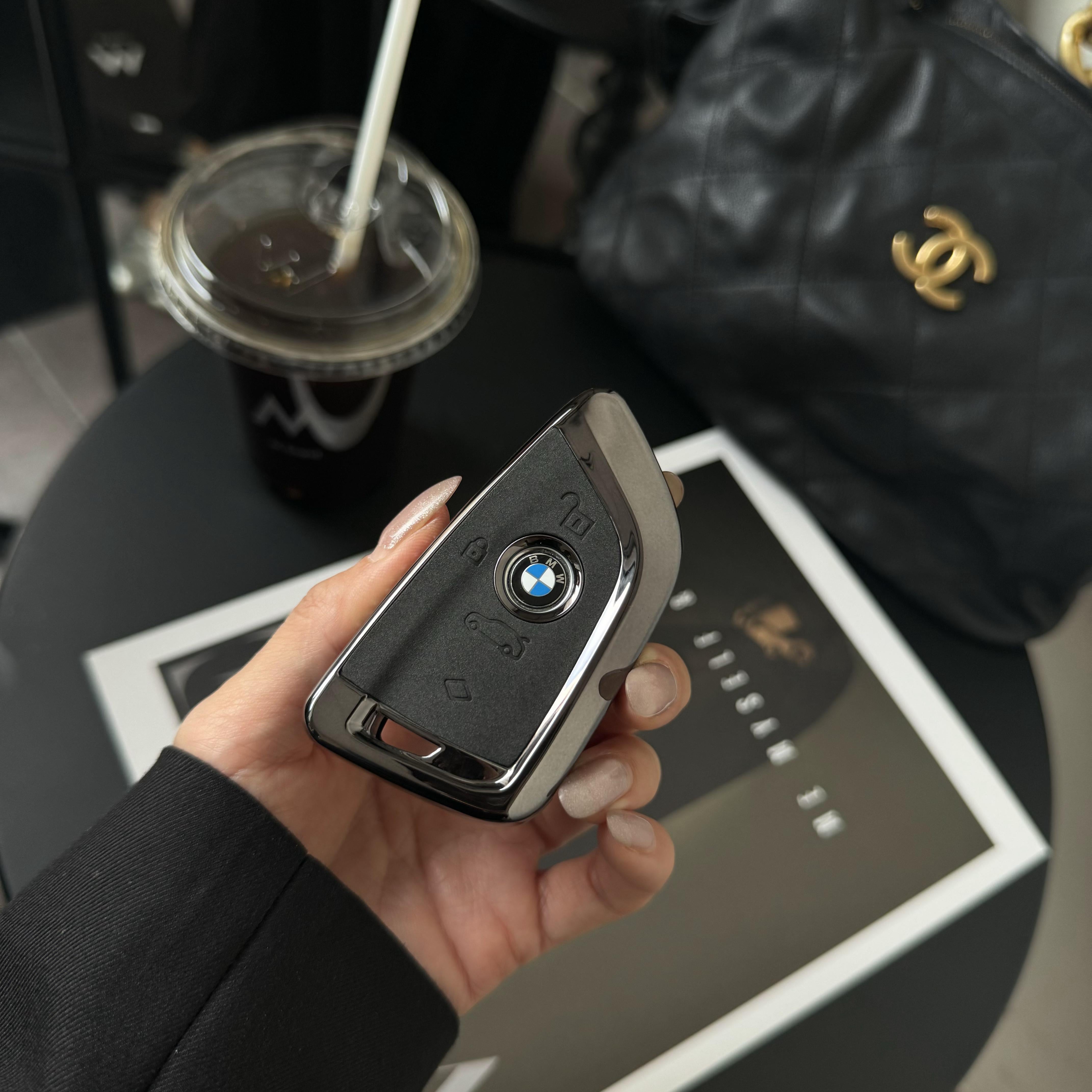 BMW G-Series key case, Phantom Black, Single Shell style