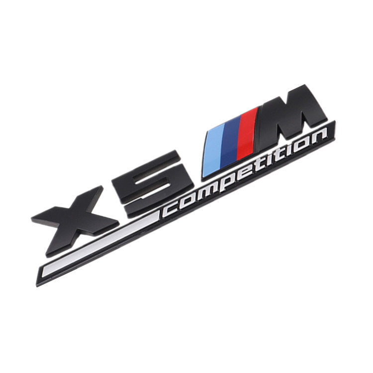 BMW X5M Competition rear trunk emblem badge sticker