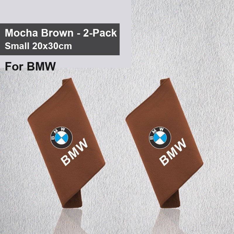 BMW car wash towel - BMW Mocha Brown Small 2 Pack