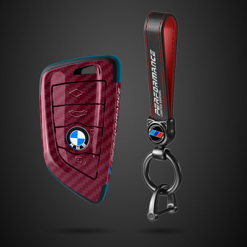 Suitable for BMW Key Cover 3 Series 5 Series X1X3X4X5X6 Blade 525530LI Carbon Fiber Key Bag Fringe
