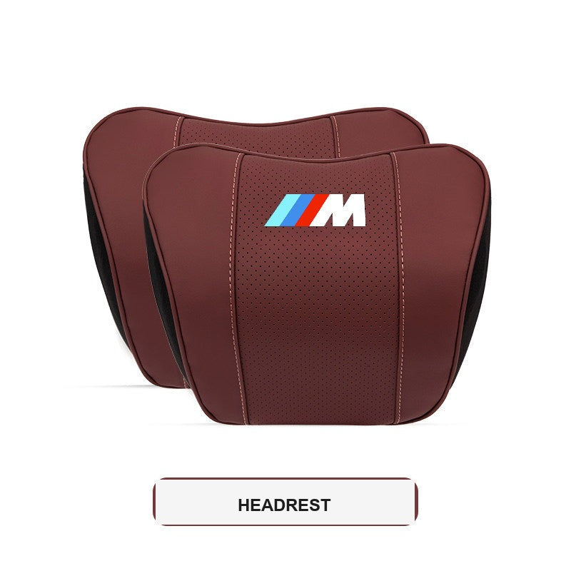BMW M Sport Ergonomic Car Headrest & Lumbar Support Pillows (3, 4, 5 Series & X1-X7)
