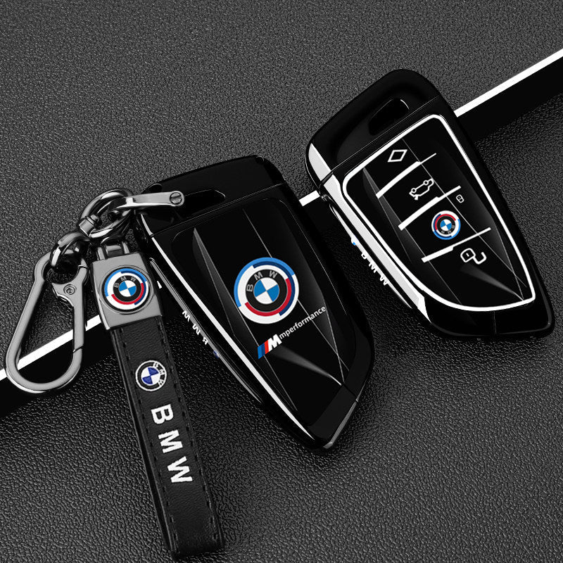 BMW Card Key Cover - Racing-Style Metal Card Holder