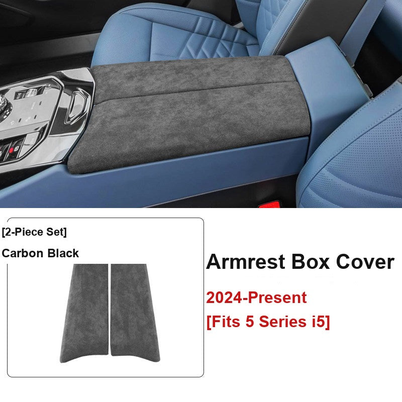 BMW 5 Series i5 armrest box cover carbon black