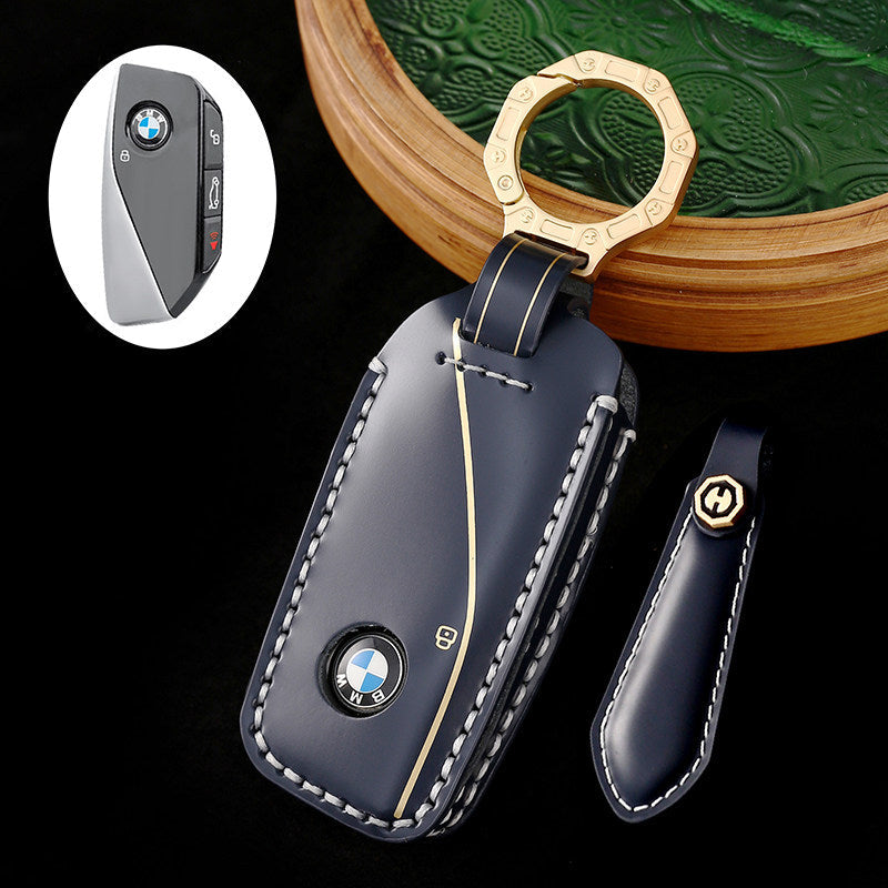 BMW Horseshoe-Style Genuine Leather Key Case