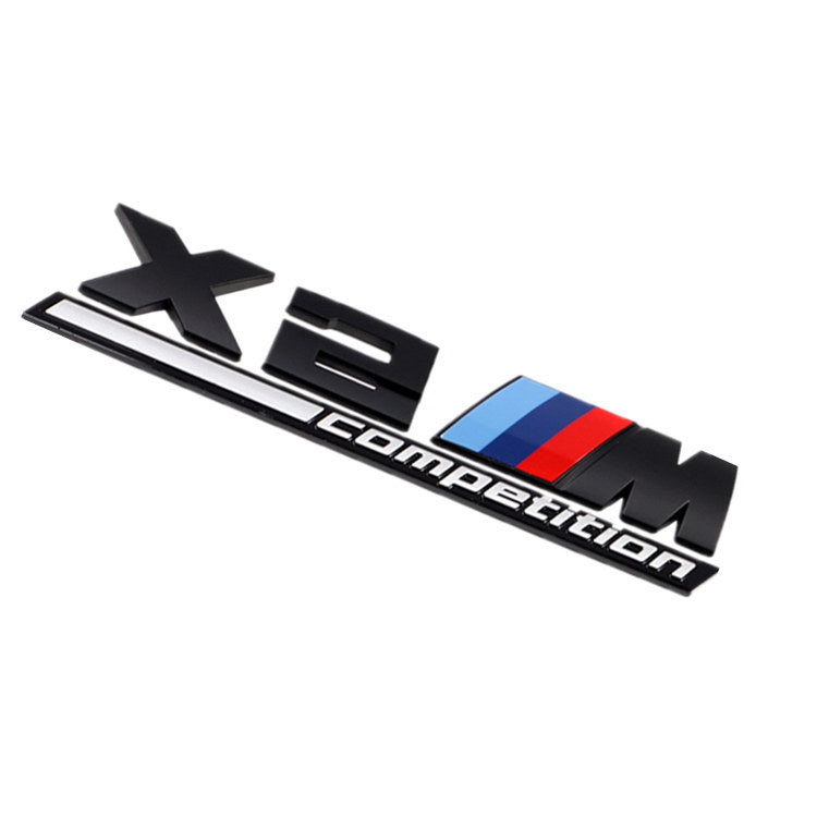 BMW X2M Competition rear trunk emblem badge sticker