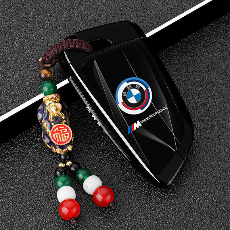 BMW Card Key Cover - Racing-Style Metal Card Holder