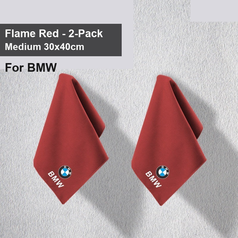 BMW car wash towel - BMW Flame Red Medium 2 pieces