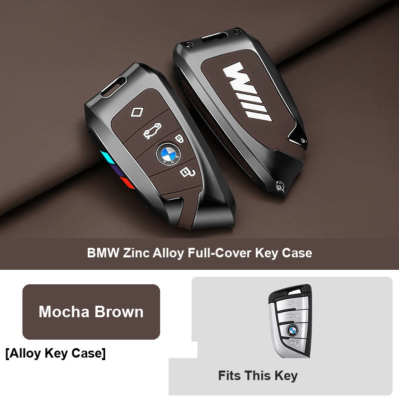 Mocha brown BMW key fob case Style D only, no keychain