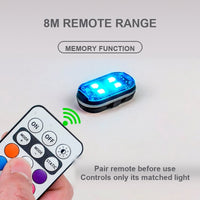 Wireless RGB LED Strobe Lights with Remote Control - Car & Motorcycle Flash Light Kit