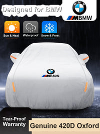 BMW Full Car Cover - Waterproof 420D Oxford All-Weather Protection (X1-X7, 1-7 Series, Z4, i-Series)