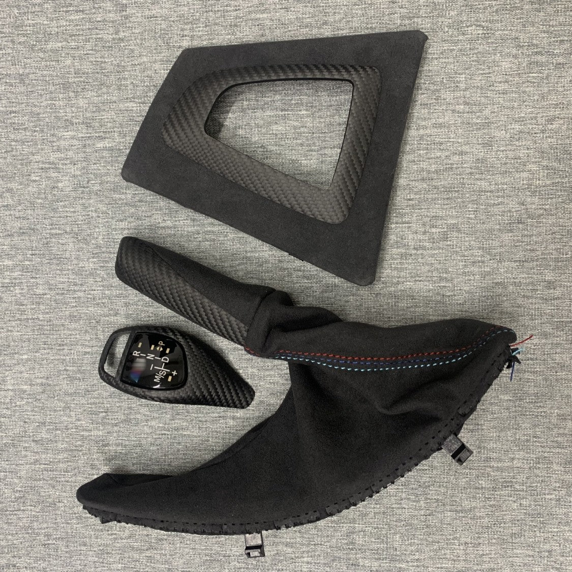 BMW F30/F35 handbrake 3-piece set, dry carbon finish