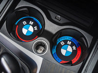 BMW M Performance Cup Holder Coasters – Anti-Slip Silicone Inserts