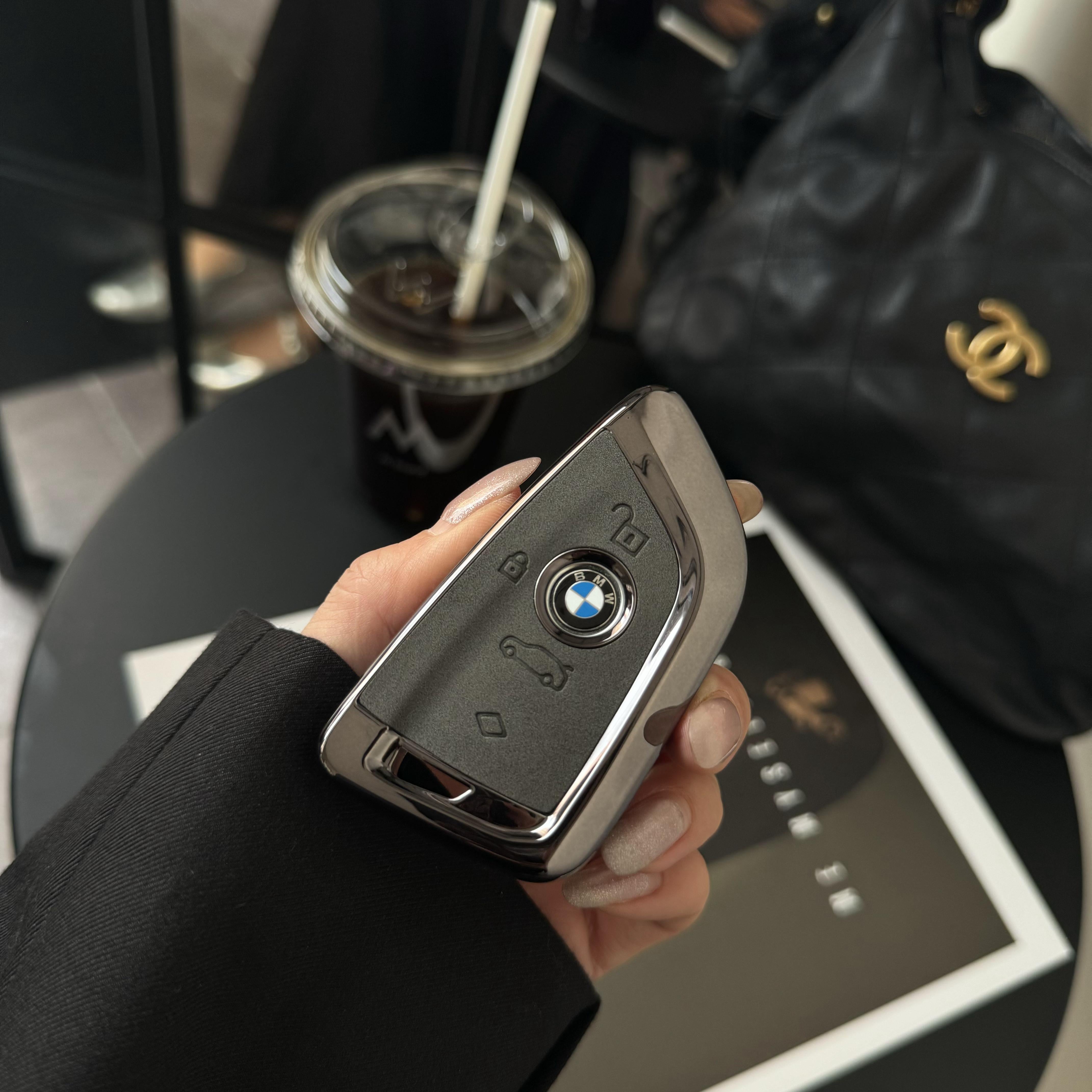 BMW G-Series key case, Smoke Gray, Single Shell style