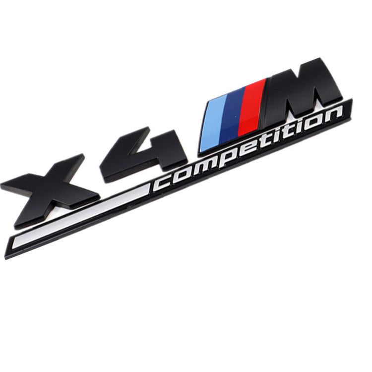 BMW X4M Competition rear trunk emblem badge sticker