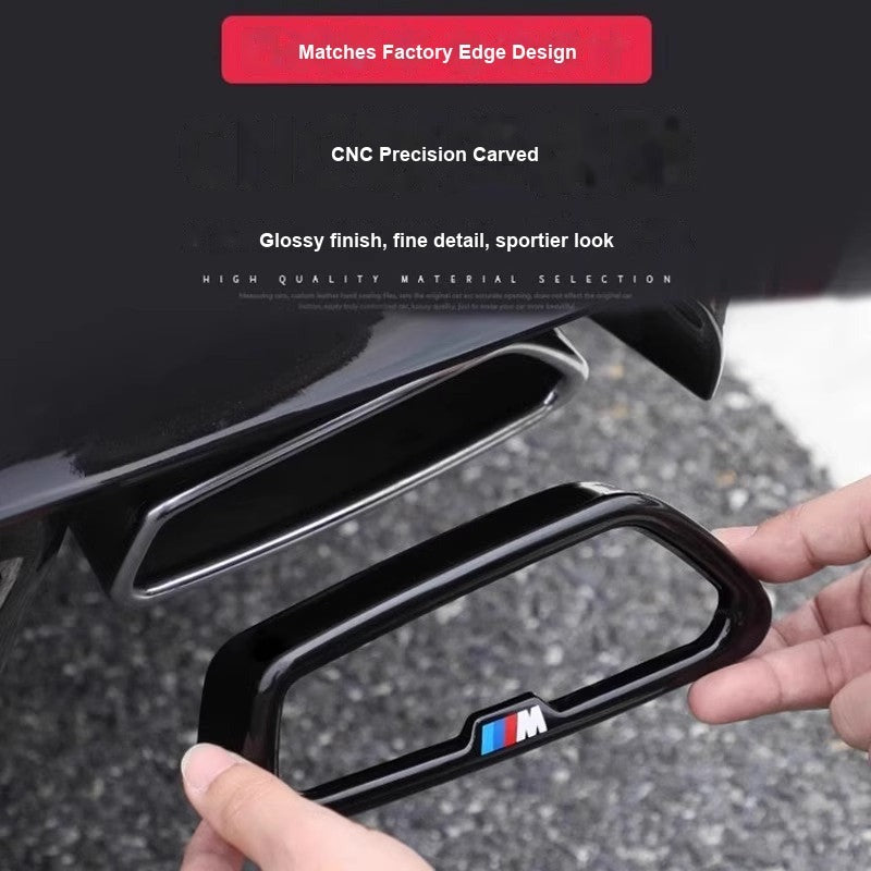 BMW Exhaust Tailpipe Cover - CNC Precision Carved Fit