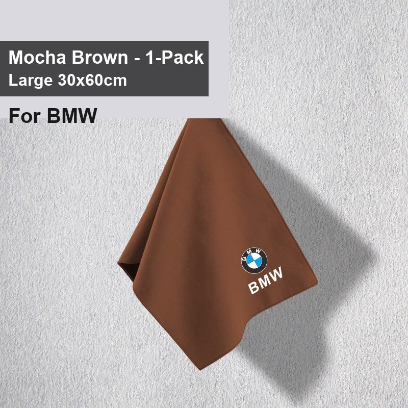 BMW car wash towel - BMW Mocha Brown Large 1 Pack