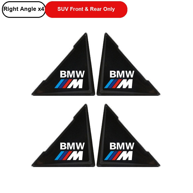BMW M-Mark Black door corner guard, Right Angle x4