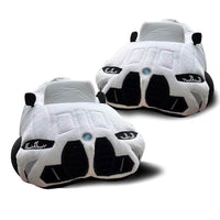 Sports Car Plush Slippers - Novelty Winter House Slippers