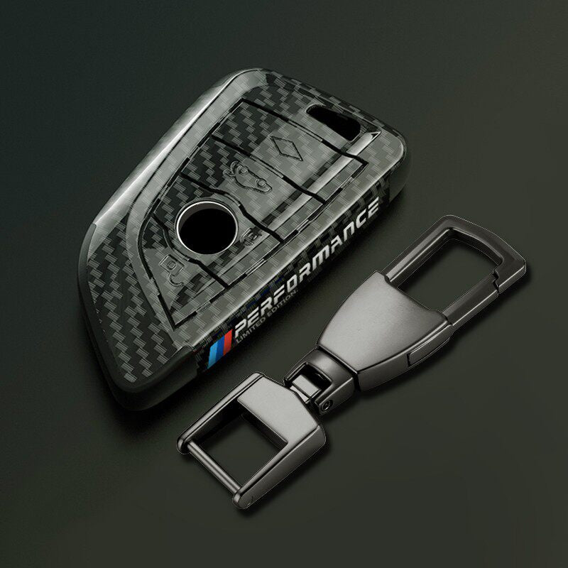 Suitable for BMW Key Cover 3 Series 5 Series X1X3X4X5X6 Blade 525530LI Carbon Fiber Key Bag Fringe