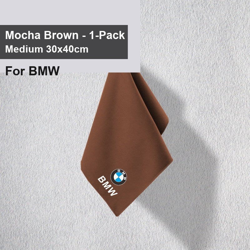 BMW car wash towel - BMW Mocha Brown Medium 1 piece