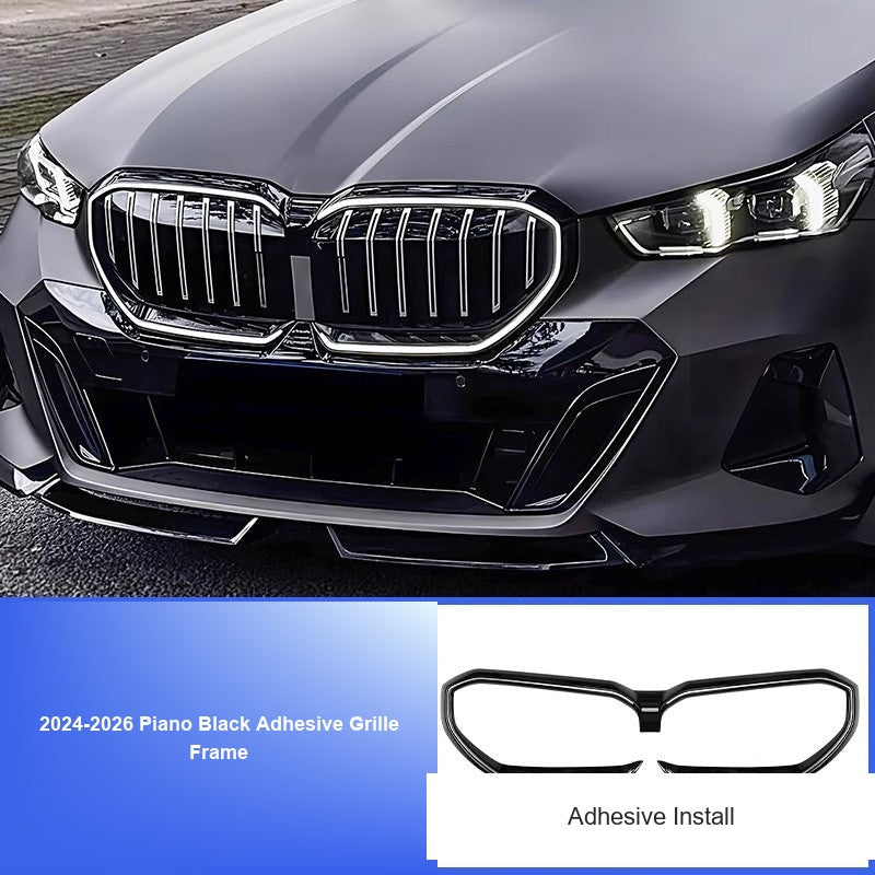 BMW 5 Series Grille - 2024-2026 Piano Black Adhesive Grille Frame