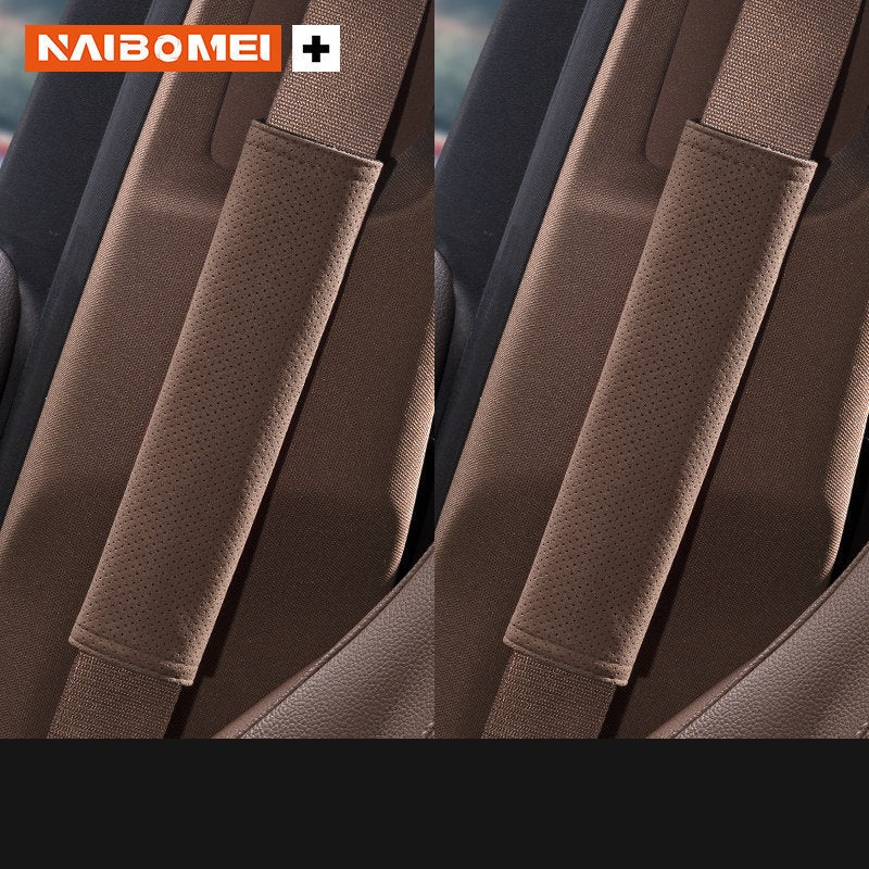 BMW M Seat Belt Shoulder Pad Cover - Suede Strap Protector