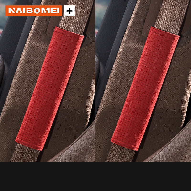 BMW M Seat Belt Shoulder Pad Cover - Suede Strap Protector
