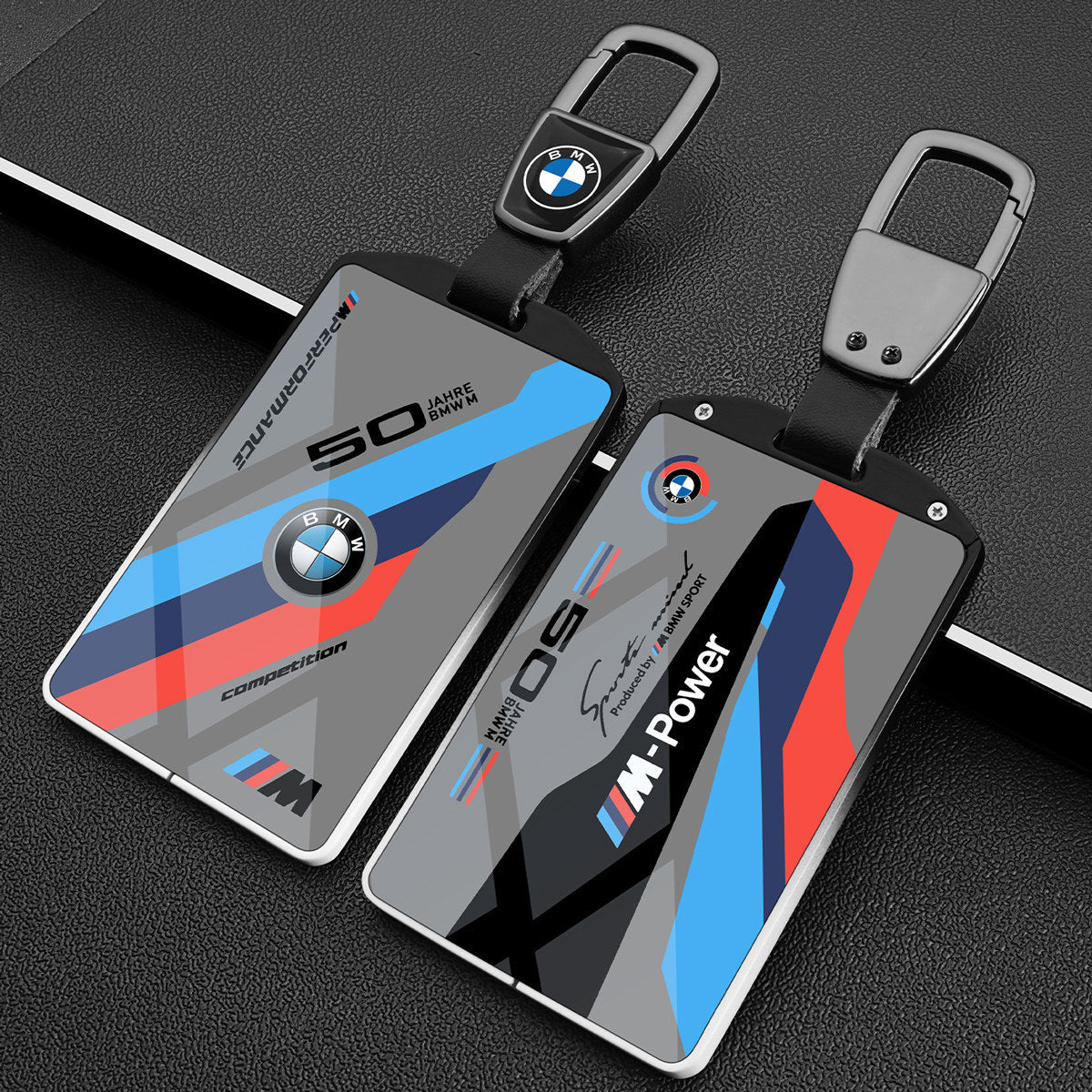 BMW Card Key Cover - Racing-Style Metal Card Holder