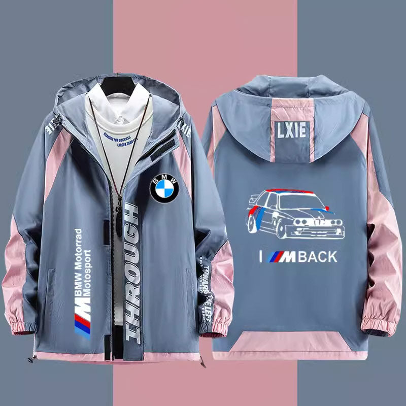 BMW M Power Windbreaker Jacket - Blue Designs